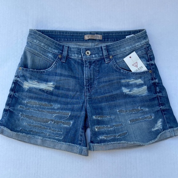 New GUESS Denim Shorts SZ 27 - Picture 1 of 8